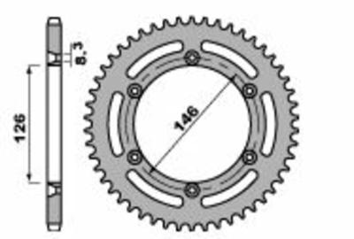 Couronne PBR acier standard 805 - 428