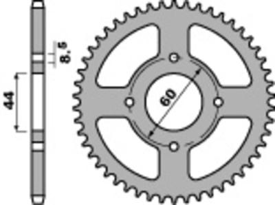 Couronne PBR acier standard 833 - 428