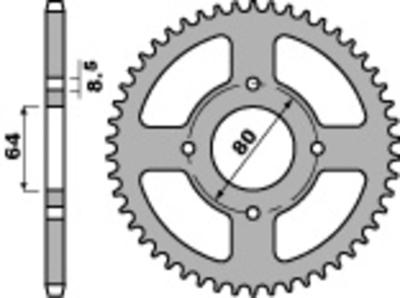 Couronne PBR acier standard 834 - 420