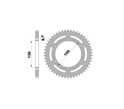 Couronne PBR aluminium ultra-light 4726 - 420