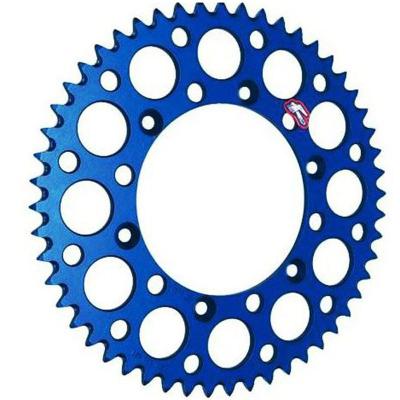 Couronne Renthal Ultra light Anodise bleu Anti boue 50 dents