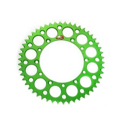 Couronne Renthal Ultra light Anodise vert Anti boue 48 dents