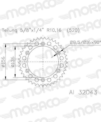 Couronne SuperProx 39 dents