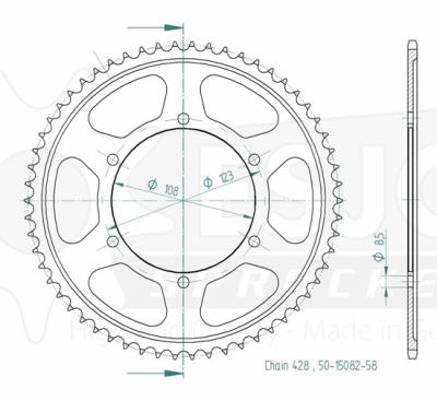 Couronne SuperProx 58 dents