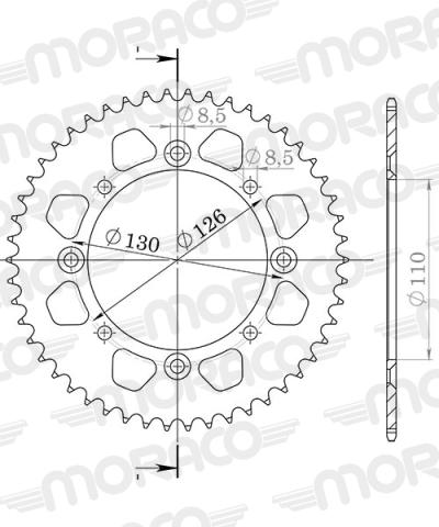 Couronne SuperProx Black 47 dents