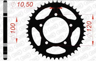 Couronne SuperProx Cour RFE - 703 43 - BLK 50 - 32176 32125 43 1 - 3430 43 358 - Black 43 dents