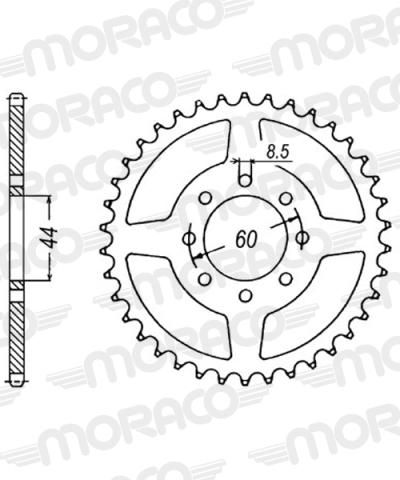 Couronne SuperProx Noir 52 dents