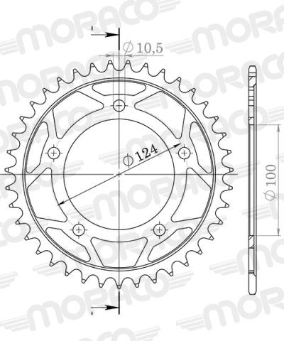 Couronne SuperProx Or 36 dents