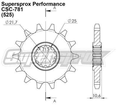 Couronne SuperProx PSB CST - 781 14.7 CSC - 781 14.5 - 14 dents