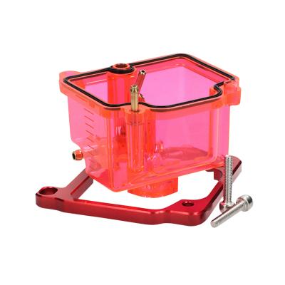 Cuvelage Voca Racing CUVE TYPE PWK 19 &agrave; 30 mm TRANSPARENT ROUGE INCLUS VIS REHAUSSEUR