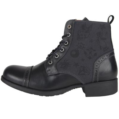 Demi-bottes Helstons MEHARI CUIR TEXTILE