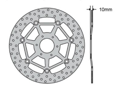 Disque de frein AV FE Yamaha