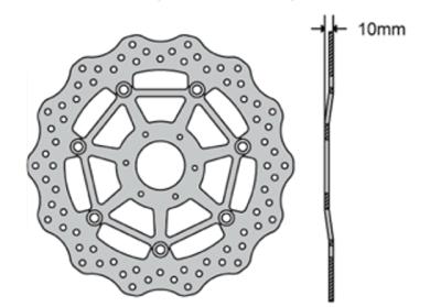 Disque de frein AV VAG FE Yamaha