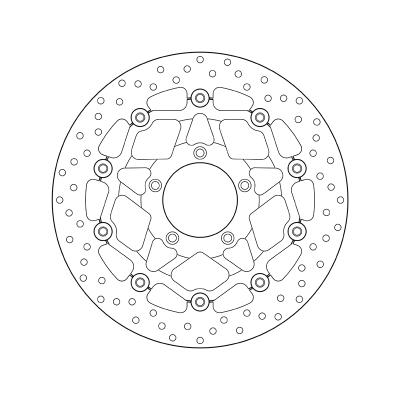 Disque de frein AV rond flottant Brembo Serie ORO 78B40889