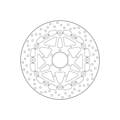 Disque de frein AV rond semi-flottant Brembo Serie ORO 78B40888