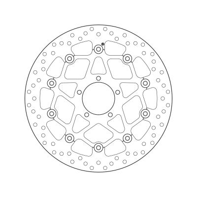 Disque de frein AV rond semi-flottant Brembo Serie ORO 78B408B2