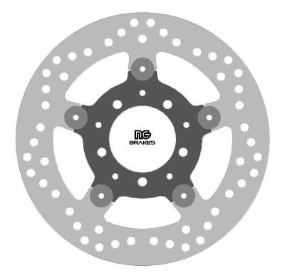 Disque de frein Rond NG fixe arri&eacute;re