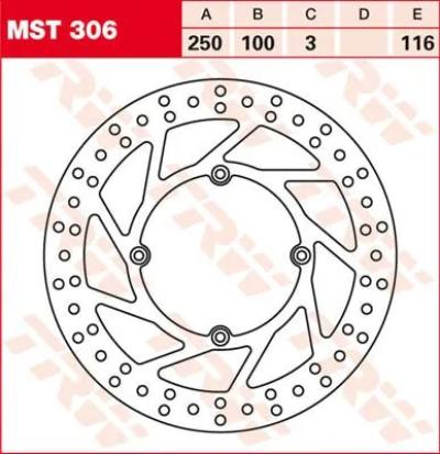 Disque de frein Rond Trw 17110739