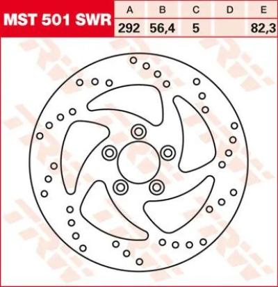 Disque de frein Rond Trw S&eacute;rie SWR