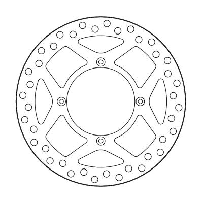 Disque de frein Wave Moto Master Disque avant Offroad MM Vintage Kawasaki KX125/250 (89/02),