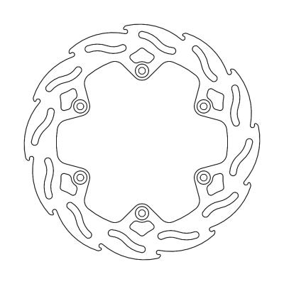 Disque de frein Wave Moto Master arri&egrave;re MM Flame Fixe 220x4,4mm
