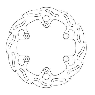 Disque de frein Wave Moto Master arri&egrave;re MM Flame Fixe GAS