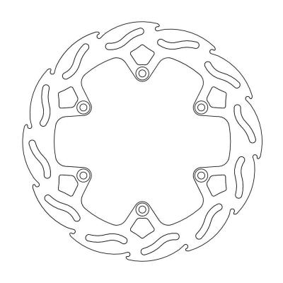 Disque de frein Wave Moto Master arri&egrave;re MM Flame Fixe Zabel 220x4.4