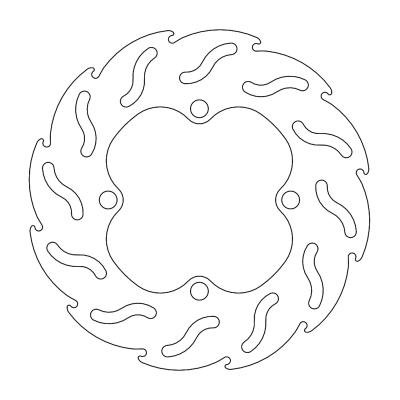 Disque de frein Wave Moto Master avant MM Flame Fixe disc
