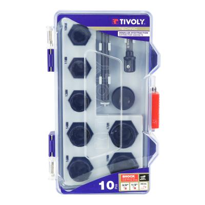 Douille Tivoly EXTRACTION 3 - 8 DIAM 10 A 19 mm ADAPTATEUR COFFRET 10 PIECES