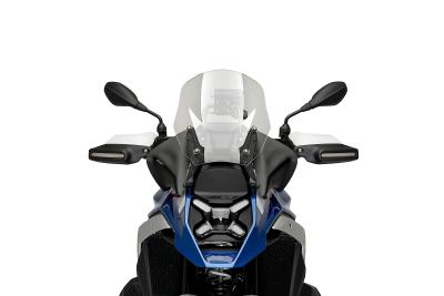 D&eacute;flecteur moto Puig Frontale Extended Noir mat