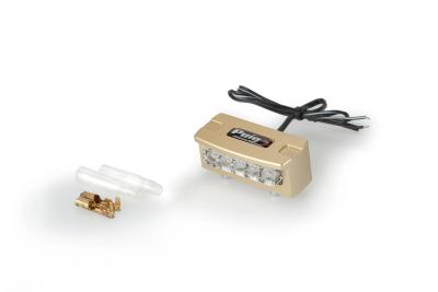 Eclairage de plaque Puig Support Led Flash Or