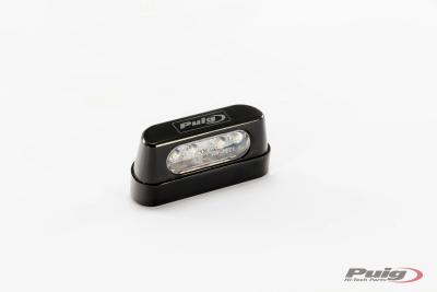 Eclairage de plaque Puig Support TRO Noire