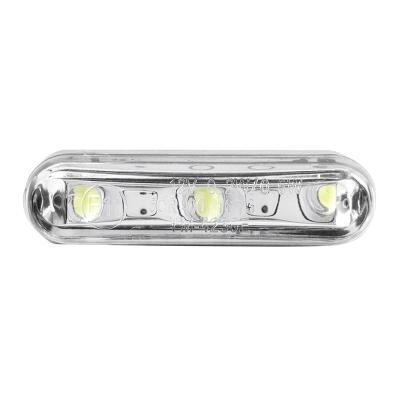Eclairage de plaque Replay IMMATRICULATION MINI 3 LEDS TRANSPARENT - EQUERRE FIXATION L 40mm - H 10mm 18mm HOMOLOGUE CE