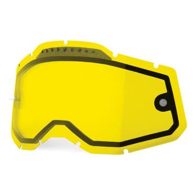 Ecran de masque Accuri2/Strata2/Racecraft2 double ventil&eacute; jaune 100