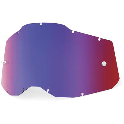 Ecran de masque Accuri2/Strata2/Racecraft2 mirror rouge/bleu 100