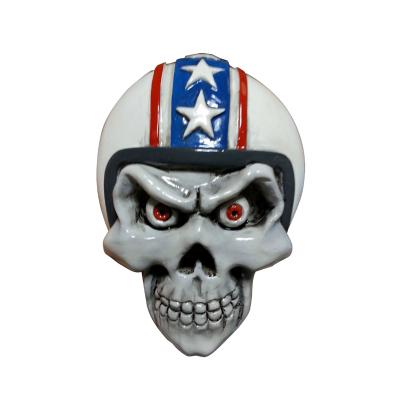 Embl&egrave;me Lethal Threat 3D SKULL HELMET BLANC