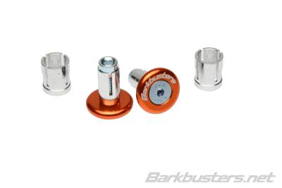 Embouts de guidon Barkbusters anodis&eacute;s orange