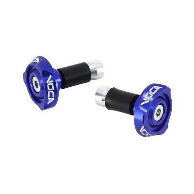 Embouts de guidon Voca Racing V2 ALU CNC BLEU DIAM 14 mm PAIRE