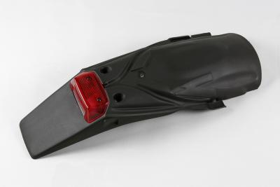 Extension de garde-boue Ufo Support plaque noir feu integré 12V 21/5W