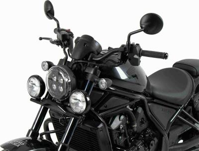 Feux Hepco & Becker Twinlight (route) avec support et c&acirc;ble - noir brillant