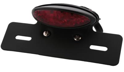 Feux arrière Bihr avec support de plaque noir ovale