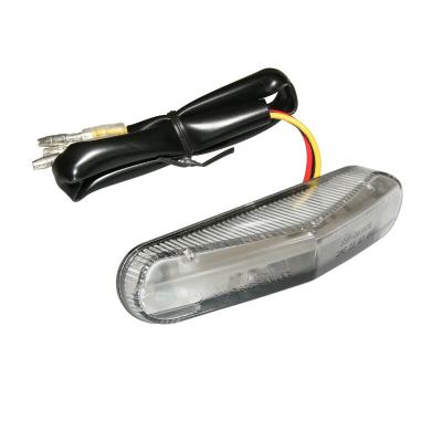 Feux arri&egrave;re Replay FEU 50 A BOITE - MOTO TRIANGLE LUXE TRANSPARENT LEDS STOP PLAQUE HOMOLOGUE CE