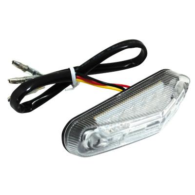Feux arri&egrave;re Replay FEU 50 A BOITE - MOTO TRIANGLE TRANSPARENT LEDS 6 ROUGES HOMOLOGUE CE