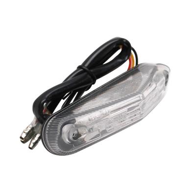 Feux arri&egrave;re Replay FEU 50 A BOITE - MOTO TRIANGLE TRANSPARENT LEDS PLAQUE 9 Lg830xL37xH20mm HOMOLOGUE CE
