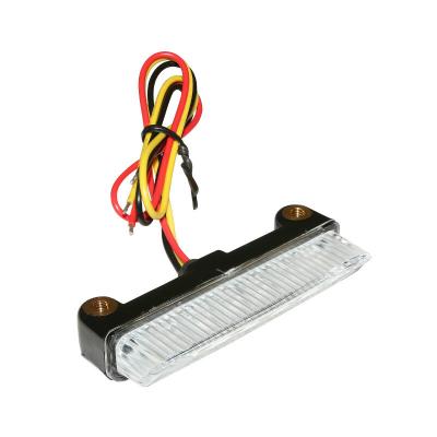 Feux arri&egrave;re Replay FEU UNIVERSEL A LEDS BARETTE TRANSPARENT - STOP 6 ROUGES HOMOLOGUE CE