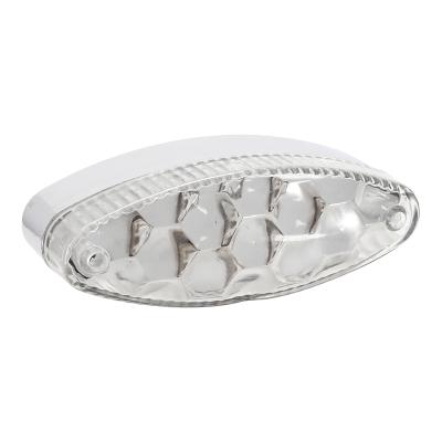 Feux arri&egrave;re Replay FEU UNIVERSEL A LEDS OVALE TRANSPARENT 2 FONCTIONS STOP 9 ROUGES