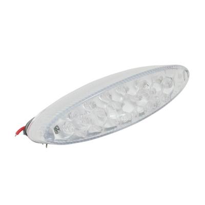 Feux arri&egrave;re Replay FEU UNIVERSEL A LEDS OVALE TRANSPARENT STOP 19 ROUGES