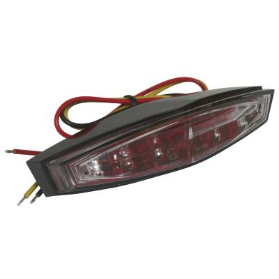 Feux arri&egrave;re Replay FEU UNIVERSEL A LEDS TRIANGLE TRANSPARENT - STOP 6 ROUGES HOMOLOGUE CE