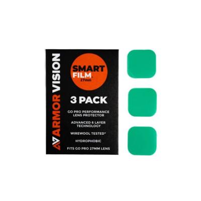 Film hydrophobe Armor Vision Pack x3 films universels Hydrophobe Go Pro 27MM