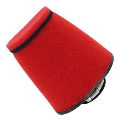 Filtre &agrave; air Replay DOUBLE MOUSSE BIG PYRAMIDE ROUGE FIXATION DROITE LIVRE 5 ADAPTATEURS